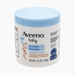 Aveeno Baby, Eczema Therapy, Nighttime Balm, Fragrance Free, 5.5 oz (156 g)