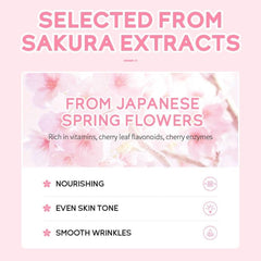 AKARY Sakura Clay Facial Mud Mask Deep Cleanse, Natural Skin Care Mask for Pore Cleansing, Oil Control, Reduce Acne, Skin Moisturizing, Smoothes Fine Lines, Pore Minimizer