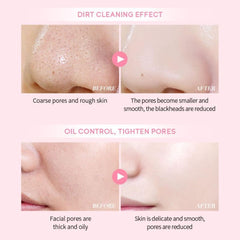 AKARY Sakura Clay Facial Mud Mask Deep Cleanse, Natural Skin Care Mask for Pore Cleansing, Oil Control, Reduce Acne, Skin Moisturizing, Smoothes Fine Lines, Pore Minimizer