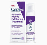 CeraVe Skin Renewing Nightly Exfoliating Treatment | Anti Aging Face Serum with Glycolic Acid, Lactic Acid, and Ceramides| Dark Spot Corrector for Face | 1.7 Oz