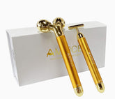 Amirce Face Massager Roller Golden 3D Roller Electric Facial Roller