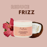 SheaMoisture Smoothie Curl Enhancing Cream for Thick, Curly Hair Coconut and Hibiscus Sulfate and Paraben Free 12 oz