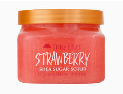 Tree Hut Strawberry Shea Sugar Exfoliating & Hydrating Body Scrub, 18 oz