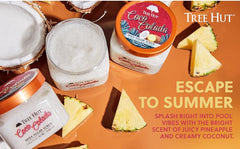 Tree Hut Shea Sugar Scrub Coco Colada, 18 oz, Ultra Hydrating and Exfoliating Scrub for Nourishing Essential Body Care