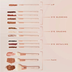 Colourpop ultimate brush roll
makeup brush kit