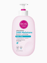 eos Shea Better Body Lotion- Fresh & Cozy, 24-Hour Moisture Skin Care, Lightweight & Non-Greasy, Made with Natural Shea, Vegan, 16 Fl Oz