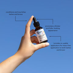 Sky Organics Organic Castor Oil Eyelash Serum, Conditioning Oil that Promotes Fuller Looking Lashes & Eye Brows, Suitable for All Skin Types,100% Pure & Cold-Pressed USDA Certified Organic 1 fl. Oz