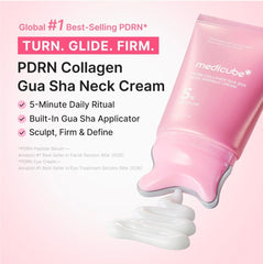 Medicube PDRN Collagen Gua Sha Neck Wrinkle Cream - Firming, Contour Care
Built-In Gua Sha Massager with Volufiline 5% - 3.17 oz