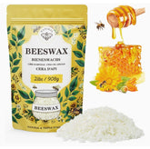 VEGISHINE Pure and Natural White Beeswax for Candle Making, DIY Skin Care, Lip Balm, Polishing, Lotion, Soap, Candle Making Supplies