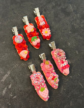 3pc set creative handmade hair clips