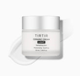 TIRTIR Ceramic Cream Light | Deep moisturizer for Glass Skin, Polyglutamic acid, Centella Asiatica Extract, Skin barrier, Lightweight, Mild, Nature derived ingredients, Dry skin, Korean skincare