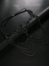 STONEFANS 1pc Fashion Exaggerated Crystal Black Mask, European & American Style Makeup, Party, Costume Accessory For Women