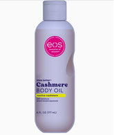 eos Cashmere Body Oil, Vanilla Cashmere, 24 Hour Moisture, Plant-Based Squalane to Soothe, Soften And Smooth Dry Skin, Body Oil, 6 fl oz
