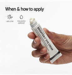 The INKEY List Brighten-I Eye Cream, Under-Eye Cream Helps Reduce Appearance of Dark Circles and Boost Skin’s Glow, Makeup Under-Eye Primer, 0.50 fl oz