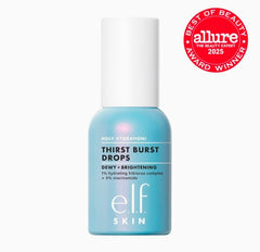 E.l.f. SKIN Holy Hydration! Thirst Burst Drops, Serum For A Radiant Complexion Instantly & Over Time, Made With Hyaluronic Acid, Vegan & Cruelty-Free