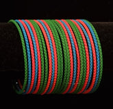 ( 2.8 ) Multi colours metal bangles.