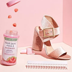 Optimal Solutions, Hair, Skin & Nails, Strawberry Flavored