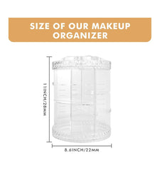 Makeup Organizer 360 Degree Rotating 7 Adjustable Layers Large Capacity