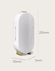 Plastic Large Jewelry Box Organizer 4 Fan Storage Case Necklace Earrings Ring Mirror Display Desktop Jewel Holder(Random Colour)