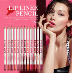M.n MENOW Brand Make Up True Lips 12Color Lip Liner Pencil Waterproof Professional Lip Liner