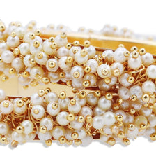 Gold Pearl Bangles.