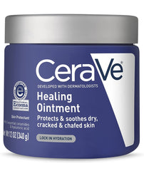 CeraVe Healing Ointment | Moisturizing Petrolatum Skin Protectant for Dry Skin with Hyaluronic Acid and Ceramides | Lanolin Free & Fragrance Free | 12 Ounce