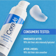 Cerave Hyaluronic Acid Serum for Face with Vitamin B5 and Ceramides | Hydrating Face Serum for Dry Skin | Fragrance Free | 1 Ounce