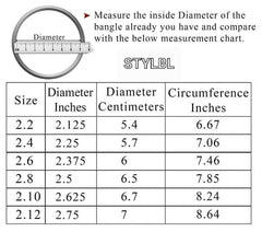 Gold Diamante Stone Bangle Set (2.6)