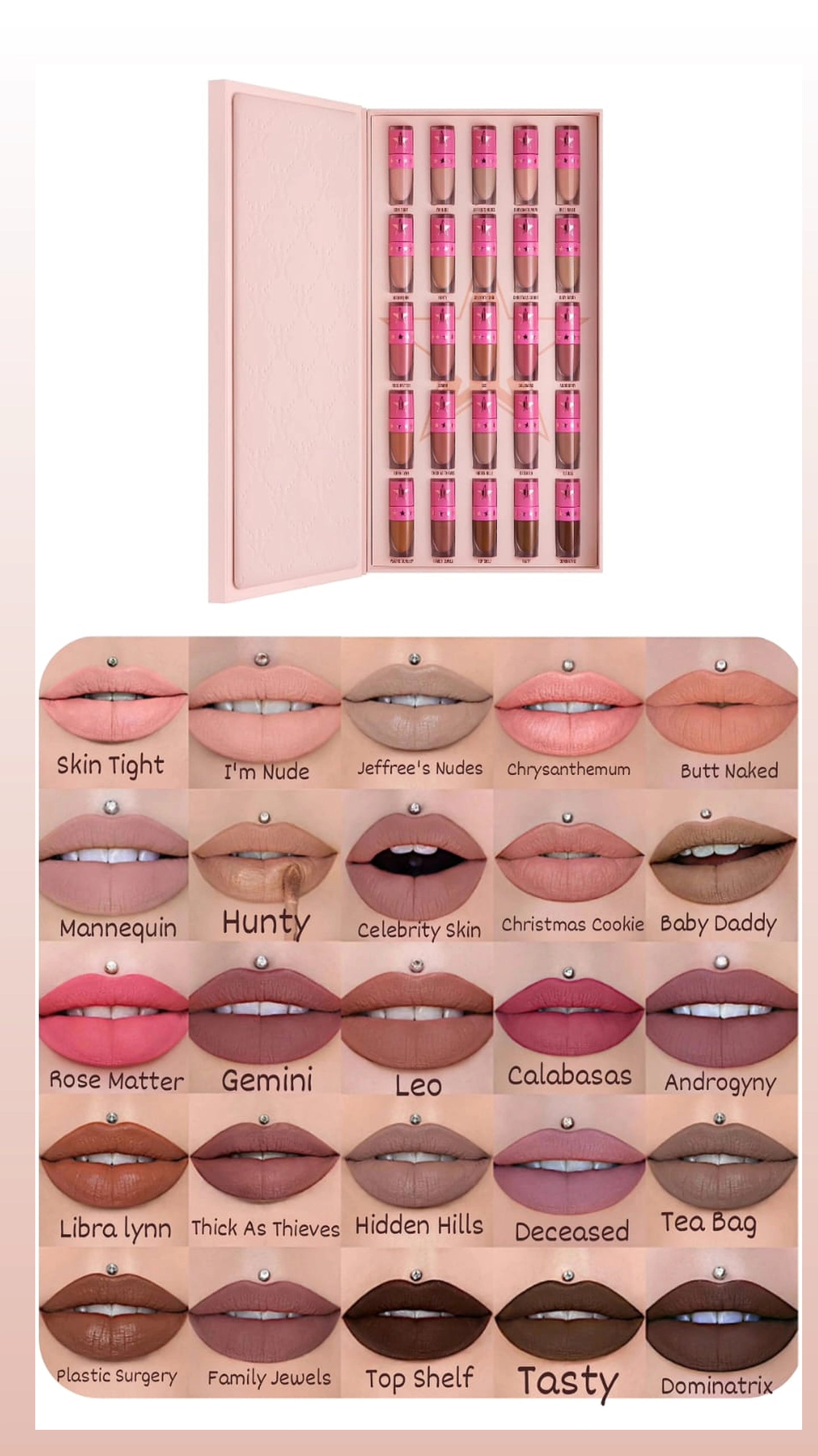 JEFFREE STAR COSMETICS
NUDE MINI LIQUID LIPSTICK (sold Separately) JEFFREE STAR COSMETICS
NUDE MINI LIQUID LIPSTICK (sold Separately)