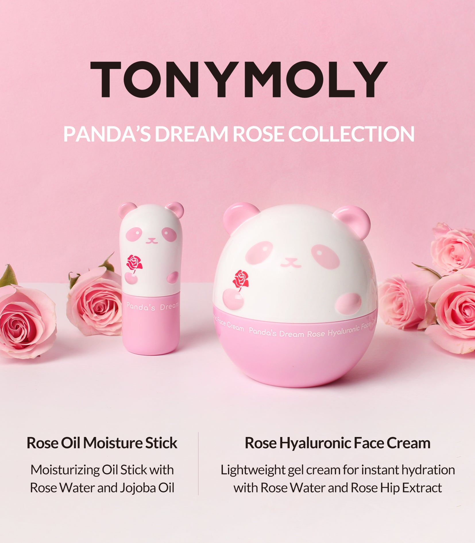 TONYMOLY Panda's Dream, Rose Hyaluronic Face Cream, 1.76 oz (50 g) TONYMOLY Panda's Dream, Rose Hyaluronic Face Cream, 1.76 oz (50 g)