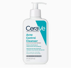 CeraVe Face Wash Acne Treatment | 2% Salicylic Acid Cleanser with Purifying Clay for Oily Skin Blackhead Remover and Clogged Pore Control Fragrance Free, Paraben Free & Non Comedogenic| 8 Ounce