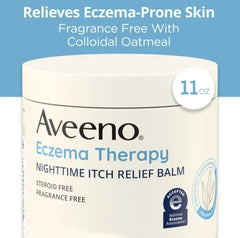 Eczema Therapy Nighttime Itch Relief Balm, Fragrance Free, 11 oz (312 g)
