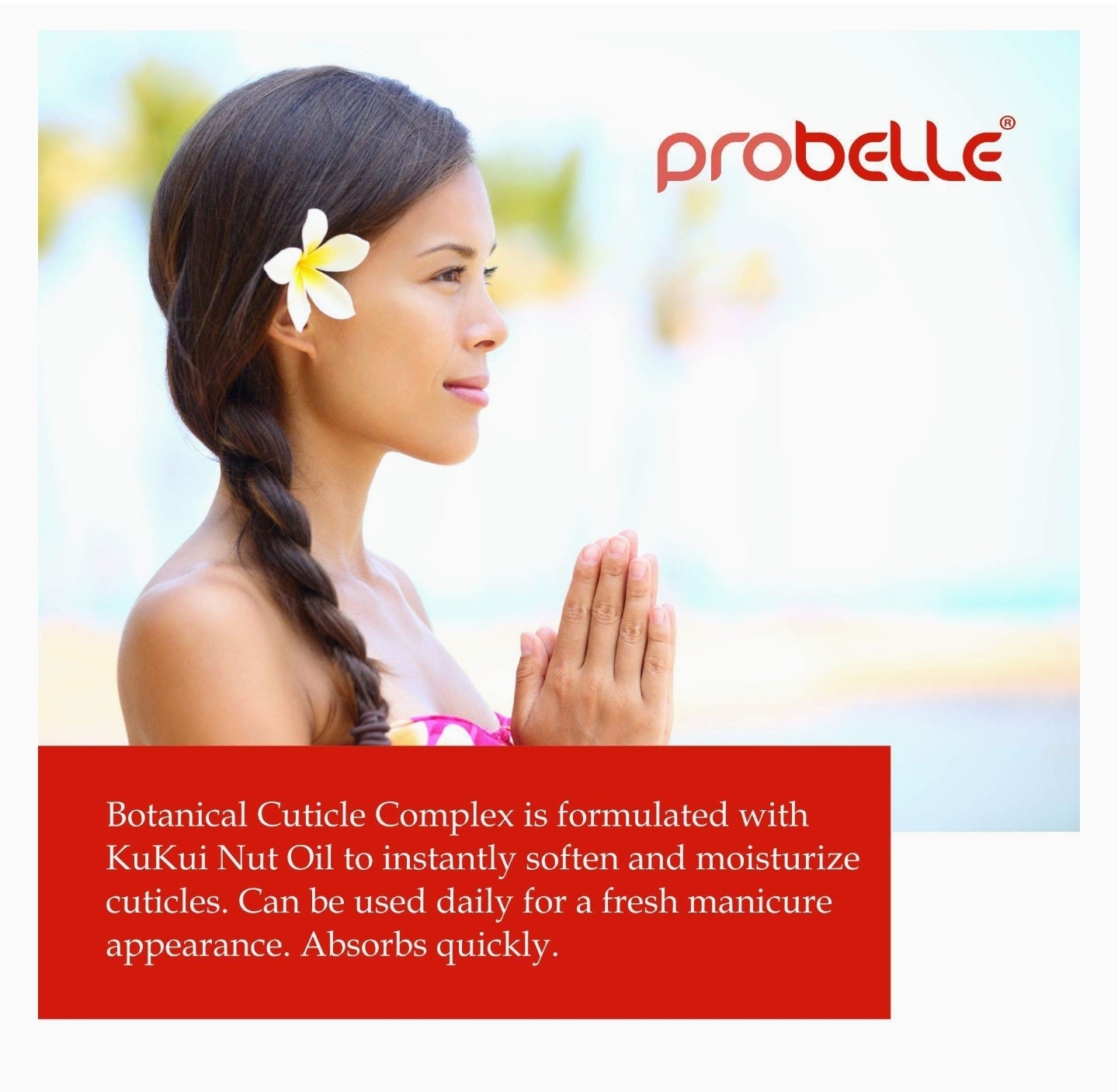 Probelle Kukui Nut Oil Botanical Cuticle Oil, conditions and softens cuticles for healthy nails and cuticle growth, 5oz/ 15 mL Probelle Kukui Nut Oil Botanical Cuticle Oil, conditions and softens cuticles for healthy nails and cuticle growth, 5oz/ 15 mL