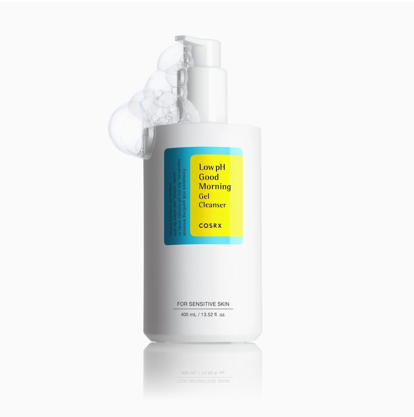 COSRX Low pH Gel Cleanser with BHA & Tea Tree for Sensitive Skin, Anti-Breakouts, PH Balancing - 400ml COSRX Low pH Gel Cleanser with BHA & Tea Tree for Sensitive Skin, Anti-Breakouts, PH Balancing - 400ml