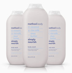 Method Body Wash, Simply Nourish, Paraben and Phthalate Free, 18 oz