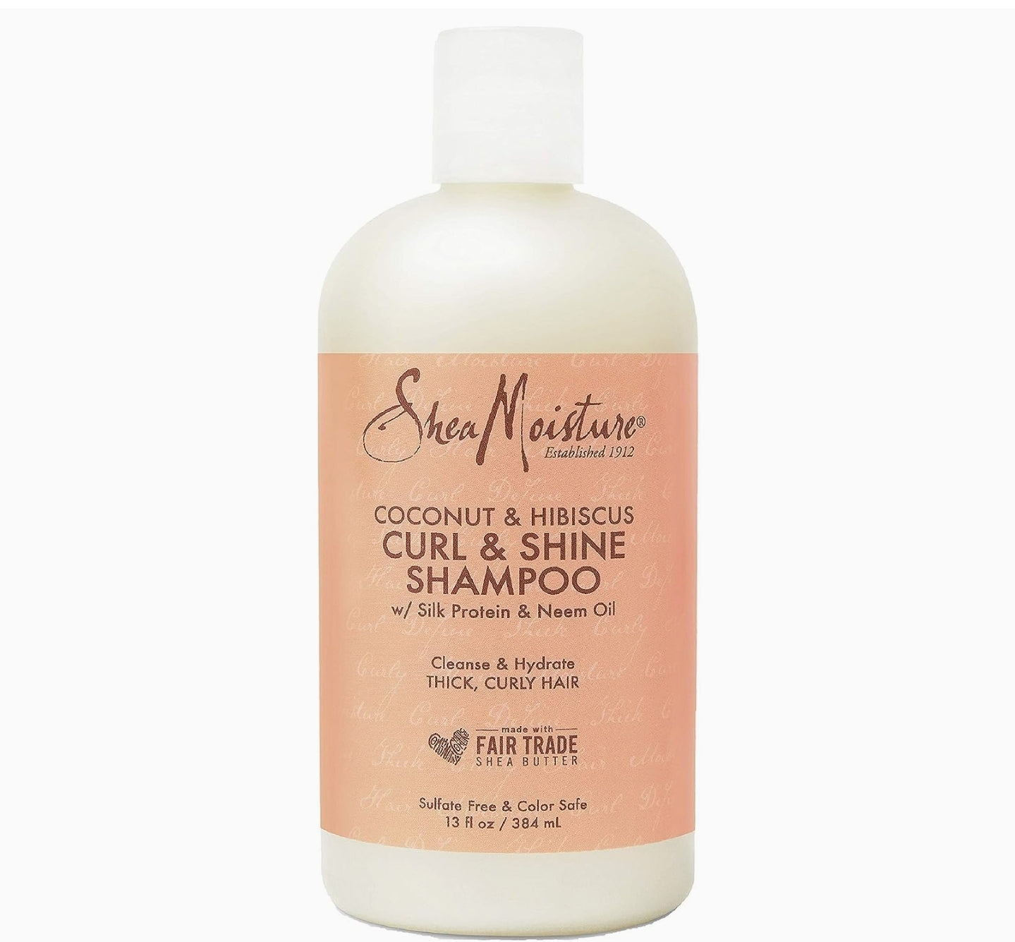 SheaMoisture Curl and Shine Coconut Shampoo Coconut and Hibiscus for Curly Hair Paraben Free Shampoo 13 oz