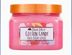 Tree Hut Cotton Candy Shea Sugar Exfoliating & Hydrating Body Scrub, 18 oz