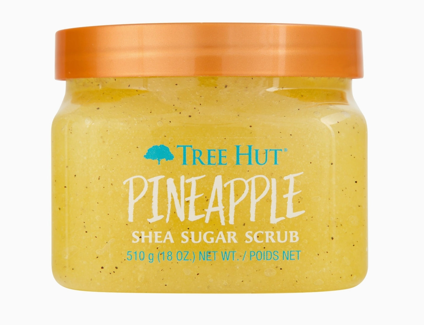 Tree Hut Pineapple Shea Sugar Exfoliating & Hydrating Body Scrub, 18 oz Tree Hut Pineapple Shea Sugar Exfoliating & Hydrating Body Scrub, 18 oz