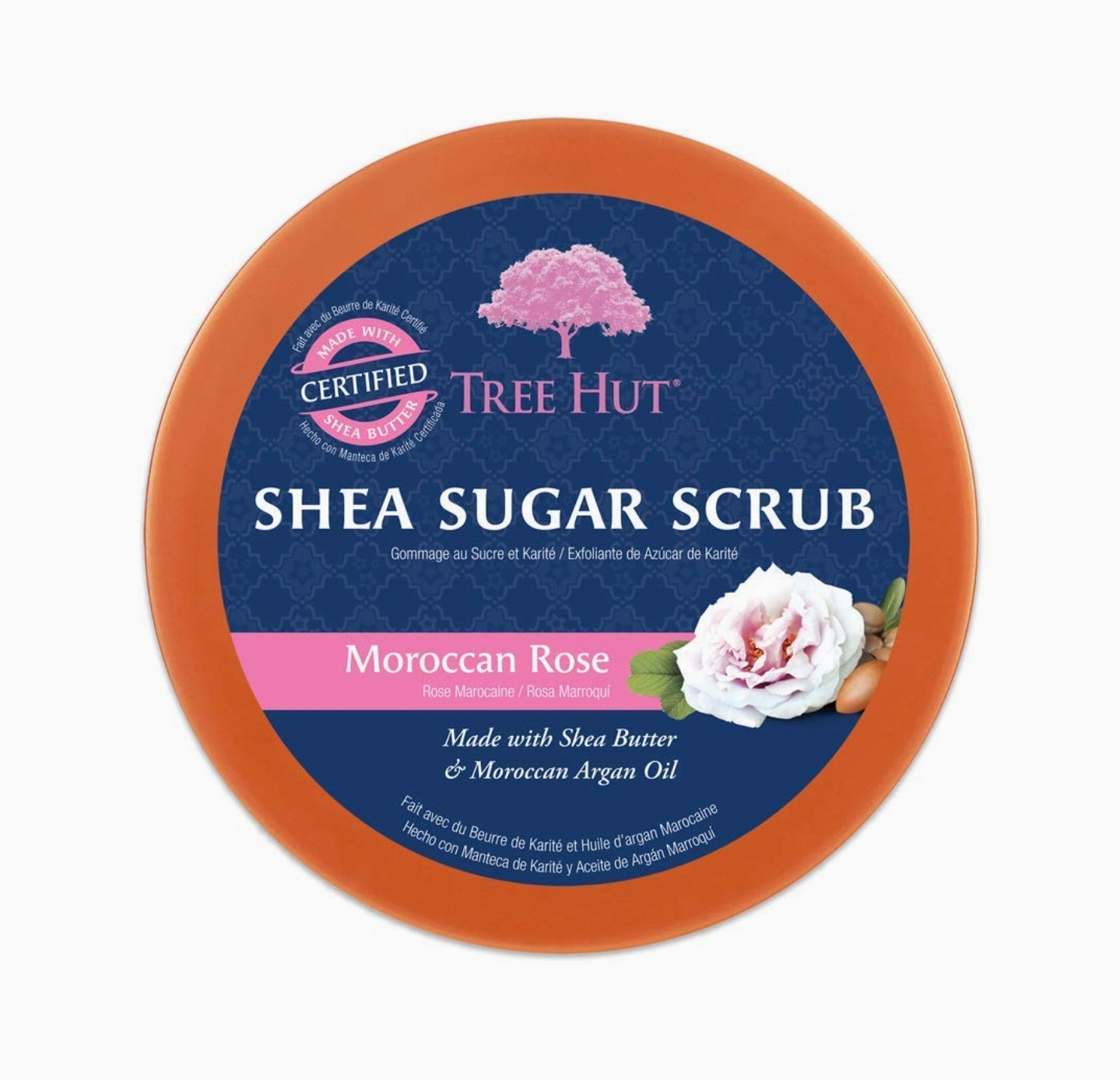 Tree Hut Shea Sugar Scrub Moroccan Rose, 18oz, Ultra Hydrating and Exfoliating Scrub for Nourishing Essential Body Care ( Tree Hut Shea Sugar Scrub Moroccan Rose, 18oz, Ultra Hydrating and Exfoliating Scrub for Nourishing Essential Body Care (