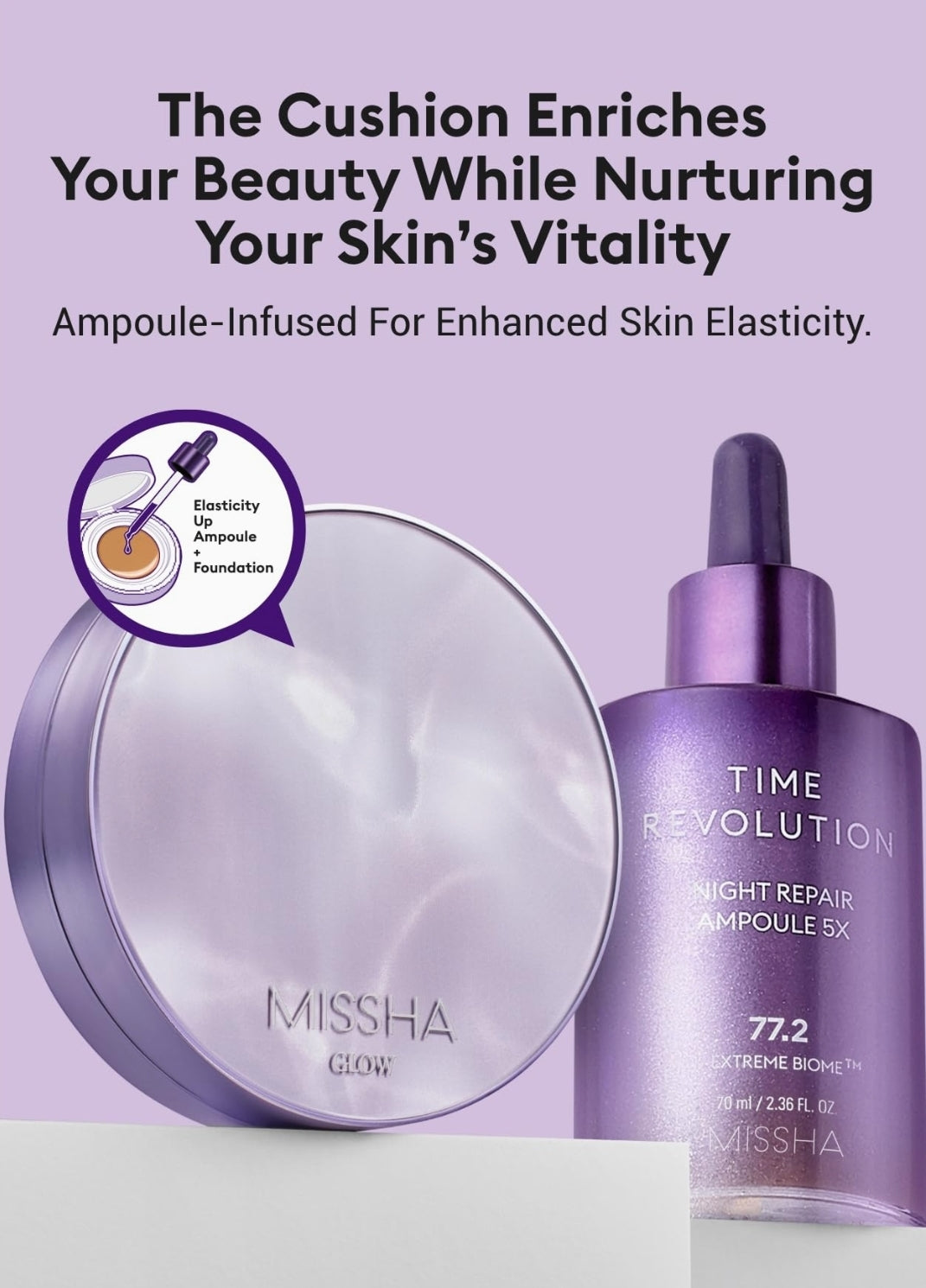 MISSHA Serum Cushion Glow Layering Fit Cushion Foundation MISSHA Serum Cushion Glow Layering Fit Cushion Foundation