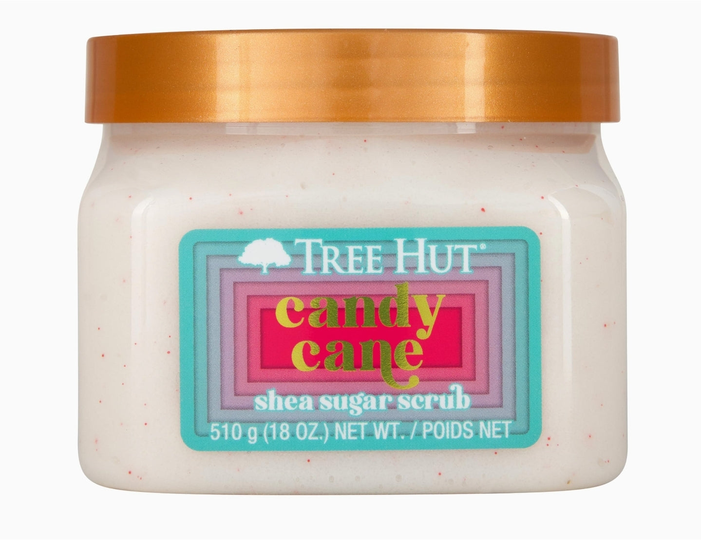 Tree Hut Candy Cane Shea Sugar Exfoliating & Hydrating Body Scrub, 18 oz.