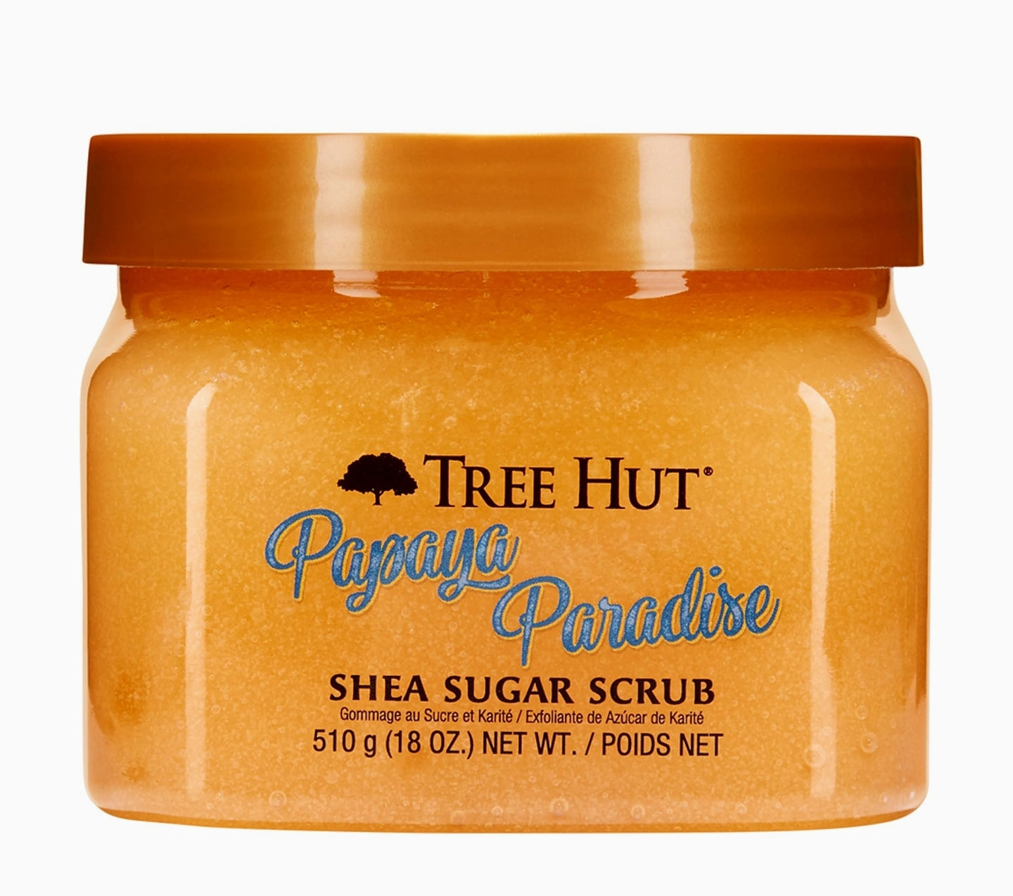 Tree Hut Papaya Paradise Shea Sugar Exfoliating & Hydrating Body Scrub, 18 oz Tree Hut Papaya Paradise Shea Sugar Exfoliating & Hydrating Body Scrub, 18 oz