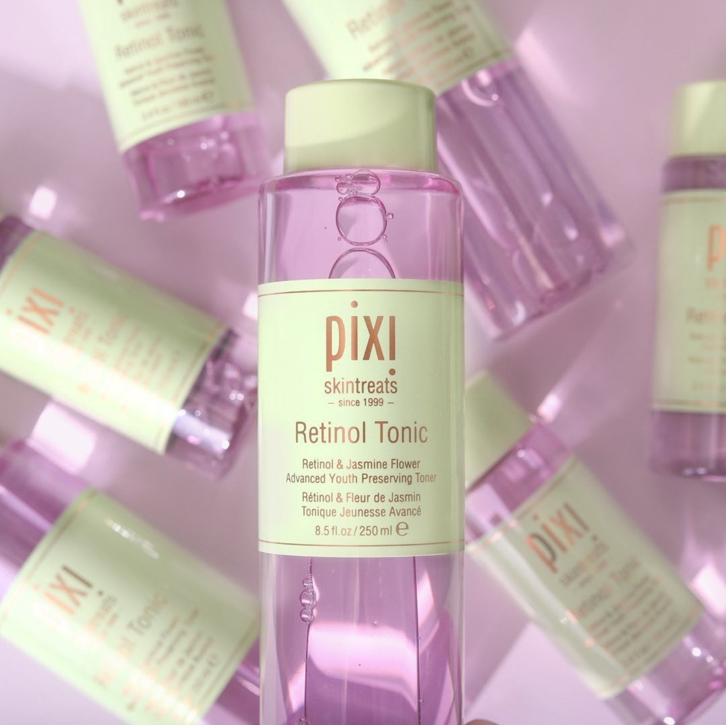 Pixi Retinol Tonic, Smoothing & Firming Facial Toner, Enhanced with Peptides to Boost Collagen Production, Alcohol-Free Daily Rejuvenating Toner