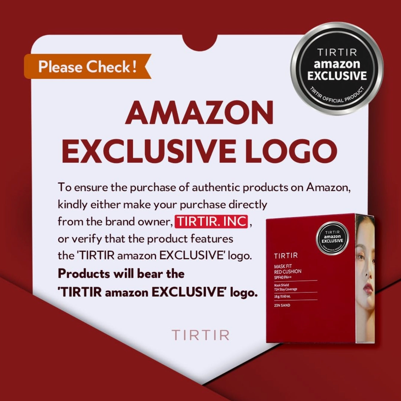 TIRTIR Mask Fit Red Cushion Foundation | Japan's No.1 Choice for Glass skin, Long-Lasting, Lightweight, Buildable Coverage, Semi-Matte TIRTIR Mask Fit Red Cushion Foundation | Japan's No.1 Choice for Glass skin, Long-Lasting, Lightweight, Buildable Coverage, Semi-Matte