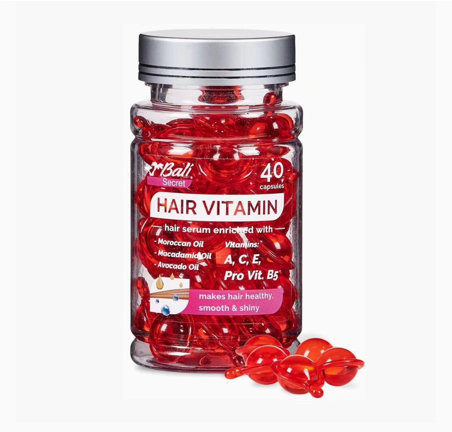 HUSSELL Bali Secret Hair Treatment Serum - no Rinse with Argan Macadamia & Avocado Oils - Vitamins A, E, Pro B5 - Conditioner for Women & Men HUSSELL Bali Secret Hair Treatment Serum - no Rinse with Argan Macadamia & Avocado Oils - Vitamins A, E, Pro B5 - Conditioner for Women & Men