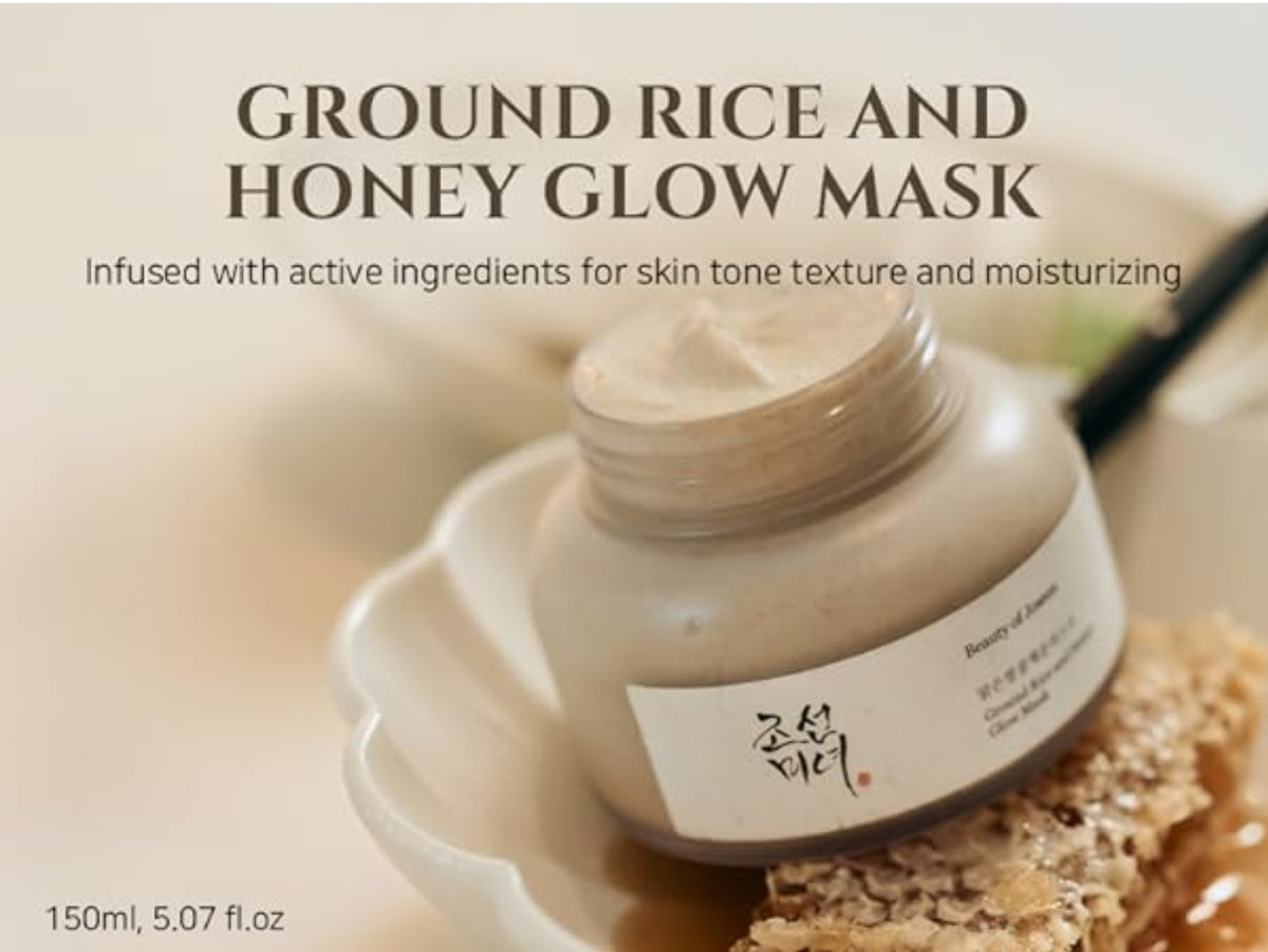 Beauty of Joseon Ground Rice and Honey Glow Mask Pore Sebum Care for Dry Sensitive Skin Korean Skin Care 150ml, 5.07 fl.oz