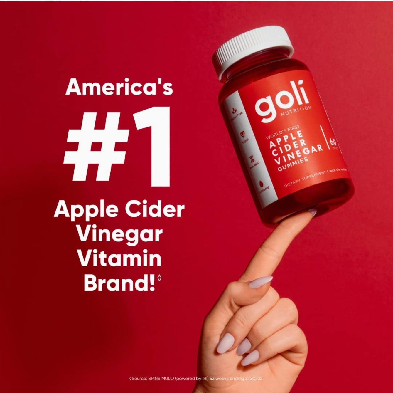 Goli Apple Cider Vinegar Gummy Vitamins - 60 Count - Vitamin B12, Gelatin-Free, Gluten-Free, Vegan & Non-GMO Goli Apple Cider Vinegar Gummy Vitamins - 60 Count - Vitamin B12, Gelatin-Free, Gluten-Free, Vegan & Non-GMO