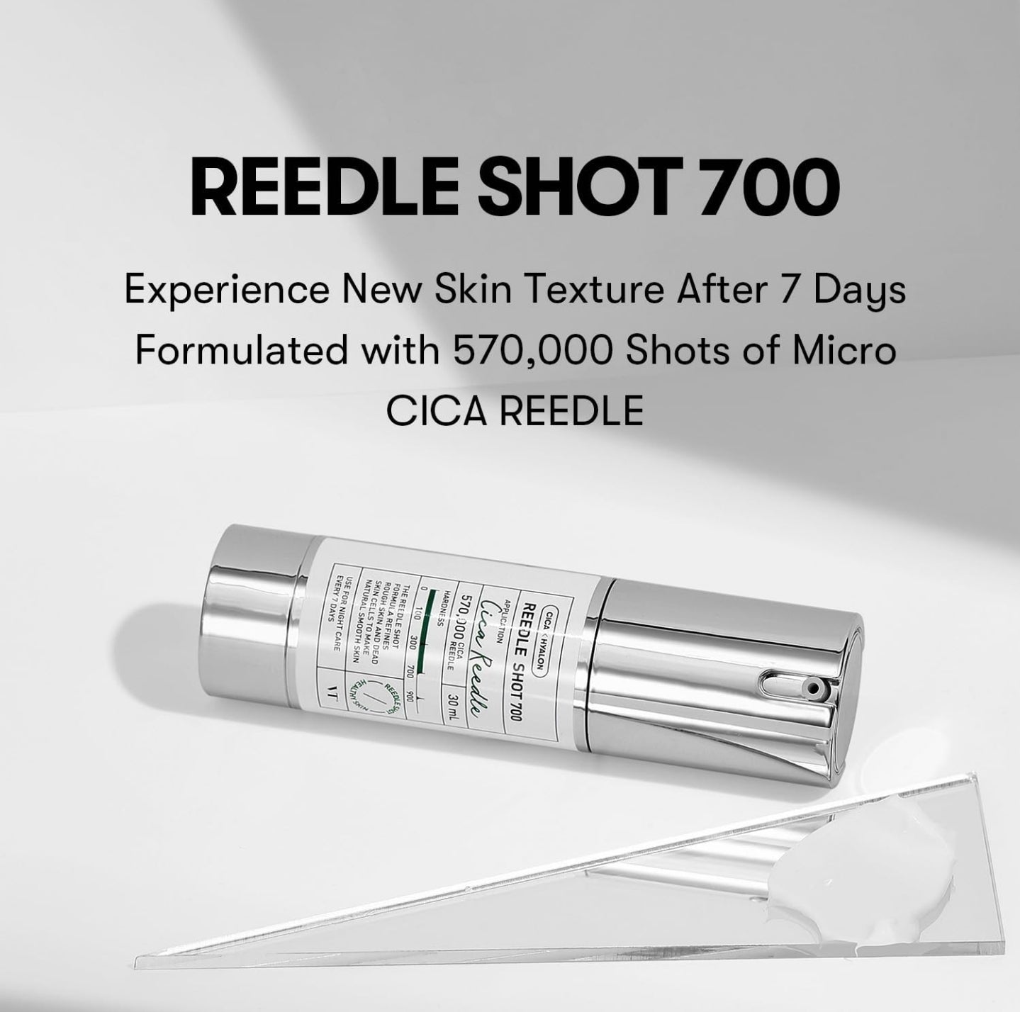 VT COSMETICS CICA Reedle Shot 700, Spot Treatment Night Exosome, Microneedling Serum, 1Fl Oz (30ml) | Centella Asiatica, Hyaluronic Acid, Propolis, Regeneration VT COSMETICS CICA Reedle Shot 700, Spot Treatment Night Exosome, Microneedling Serum, 1Fl Oz (30ml) | Centella Asiatica, Hyaluronic Acid, Propolis, Regeneration