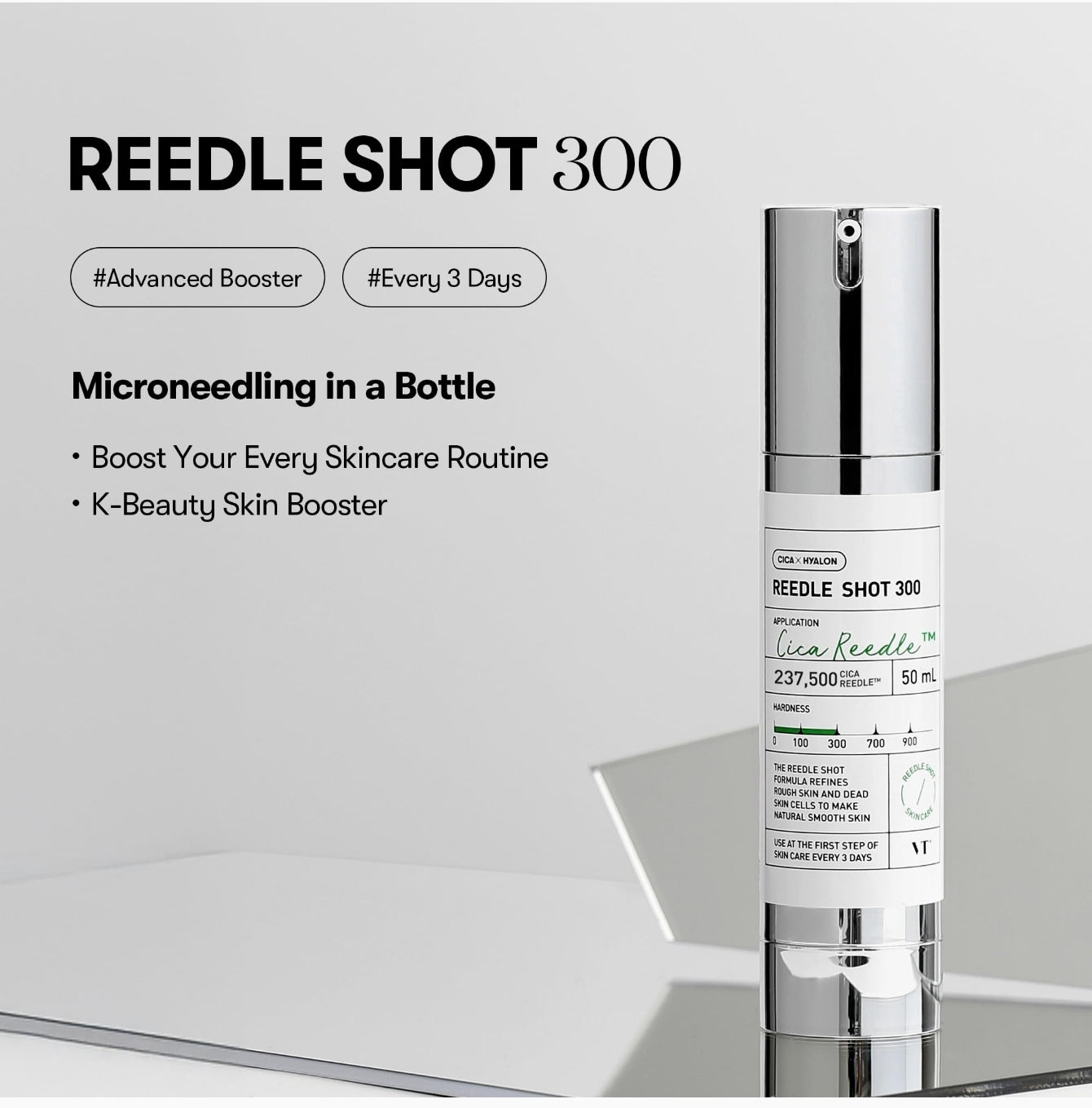 VT COSMETICS CICA Reedle Shot 300 Microneedling Serum, 1.69Fl Oz (50ml) | Advanced Night Exosome, Centella Asiatica, Hyaluronic Acid, Propolis VT COSMETICS CICA Reedle Shot 300 Microneedling Serum, 1.69Fl Oz (50ml) | Advanced Night Exosome, Centella Asiatica, Hyaluronic Acid, Propolis