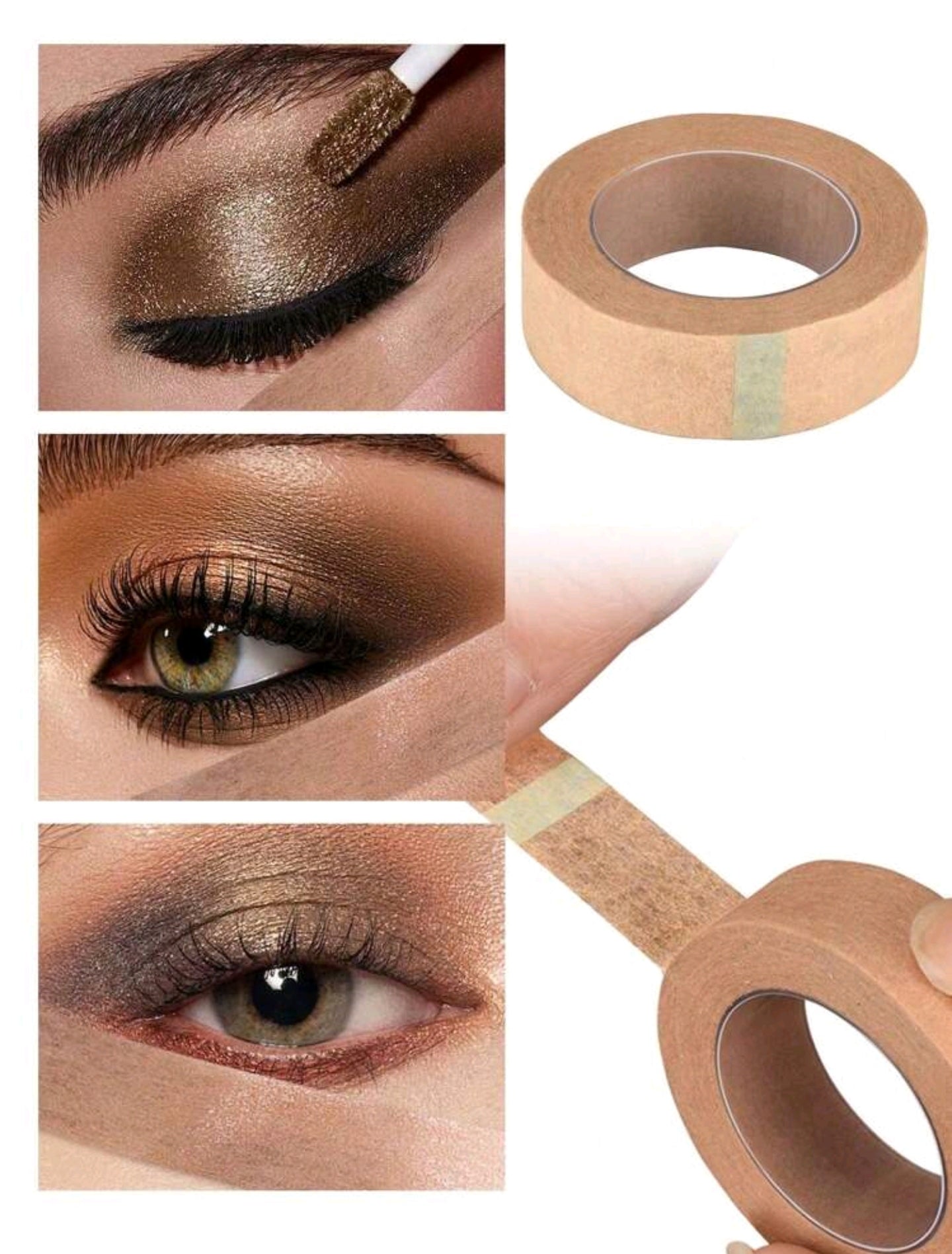 Roll Of Eye Shadow Tape, Eye Shadow Eyeliner Auxiliary Tools, Eye Makeup Auxiliary Tools, Eye Makeup Completion Stickers, Eye Makeup Protection Tape Stickers Roll Of Eye Shadow Tape, Eye Shadow Eyeliner Auxiliary Tools, Eye Makeup Auxiliary Tools, Eye Makeup Completion Stickers, Eye Makeup Protection Tape Stickers